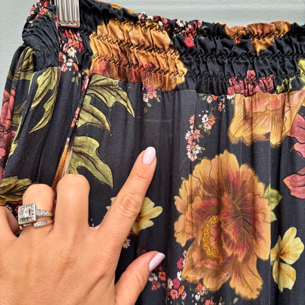 AGUA BENDITA Amaia Maxi Skirt Floral Black M - Picture 8 of 15